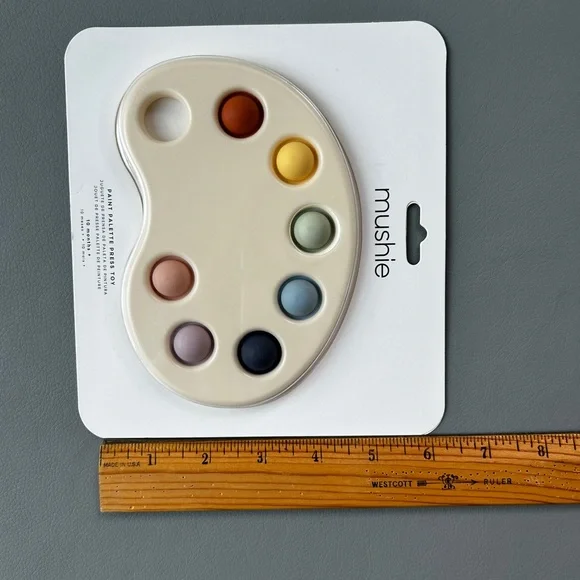 Mushie Paint Palette Press Toy - Picture 3 of 5